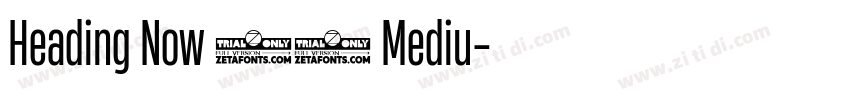 Heading Now 55 Mediu字体转换